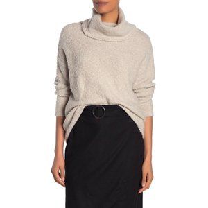 NEW Catherine Maladrino Cozy Eyelash Knit Turtleneck Size Small